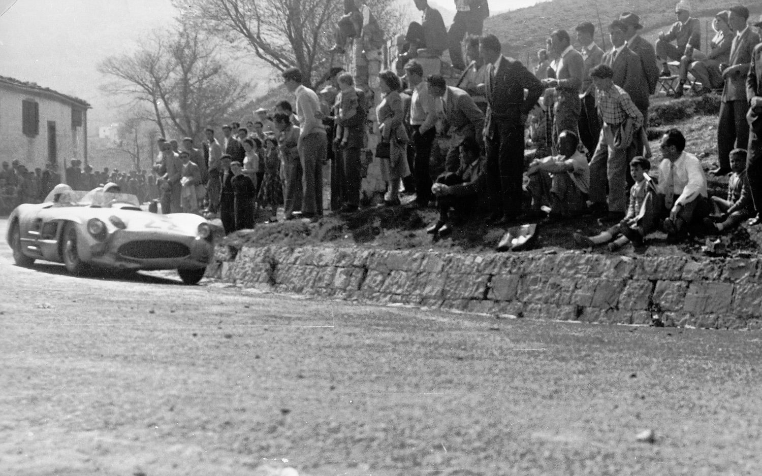 Moss et Jenkinson à bord de la 300SLR n°722