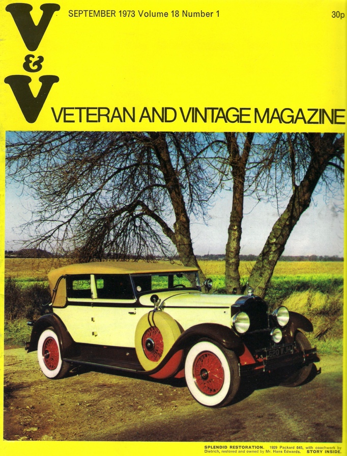 Magasine Veteran and Vintage, sept. 1973 flickr.com