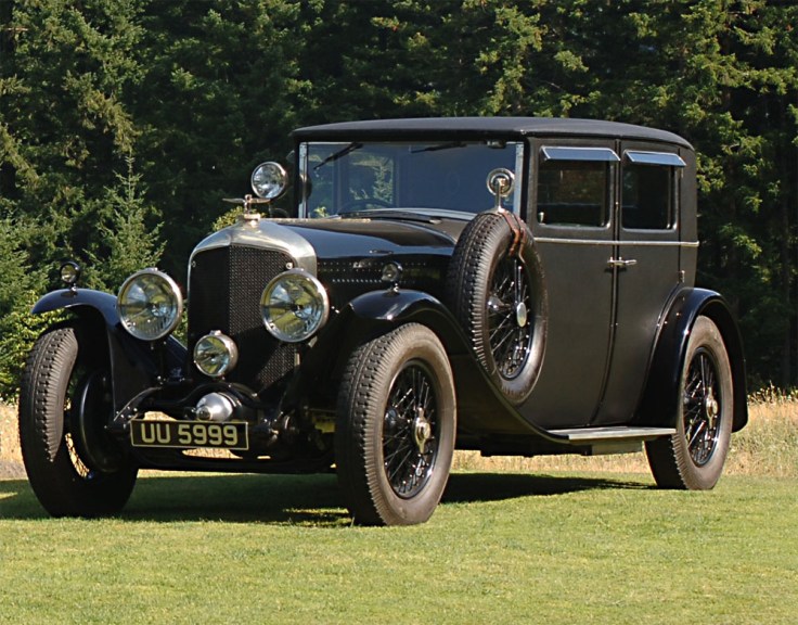 Bentley Speed Six Saloon personnelle de Woolf Barnato, voiture qui gagna la course contre le Train Bleu les 13 et 14 mars 1930 Source : rrec.de