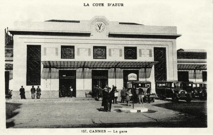 La Gare de Cannes en 1930 Source : cparama.com