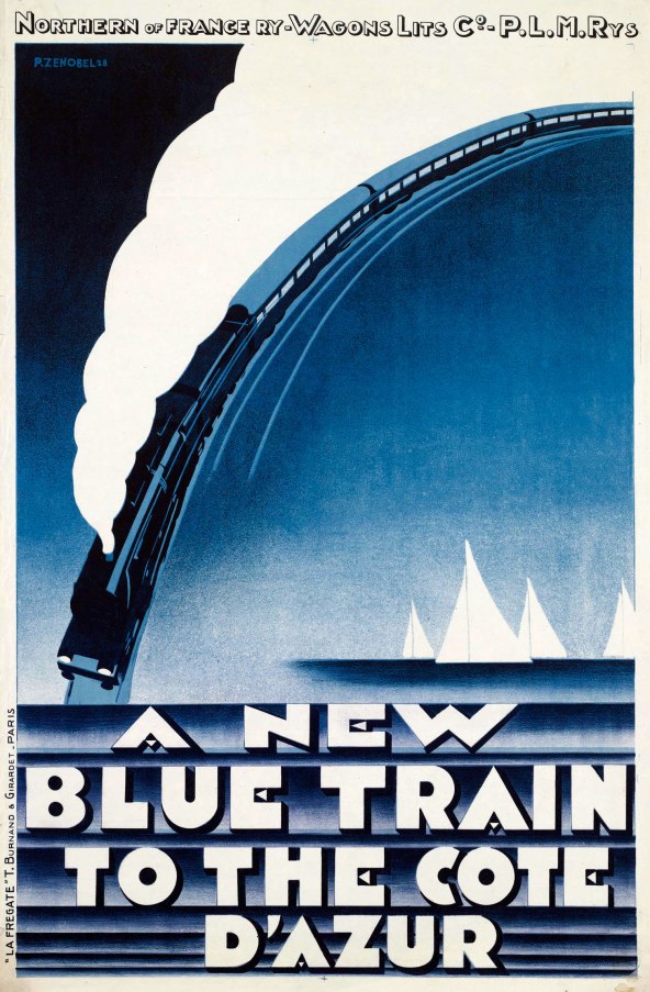 Publicité pour le Train Bleu, datant de 1928 Source : retours.eu