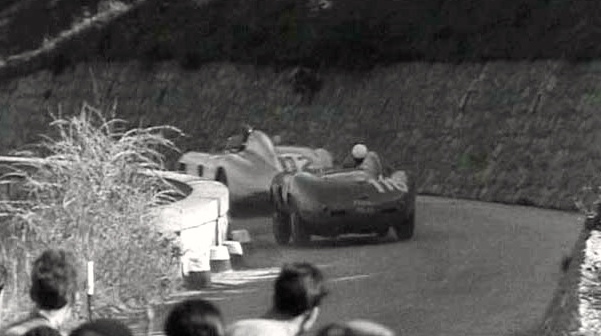 Bagarre entre Castellotti et Fangio.