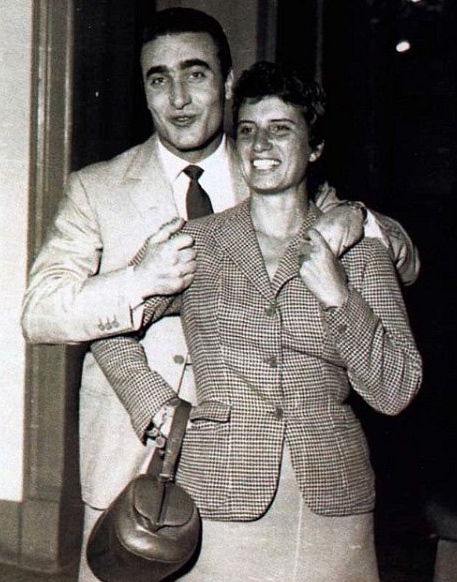 Maria Teresa de Filippis en compagnie d'Eugenio Castellotti.